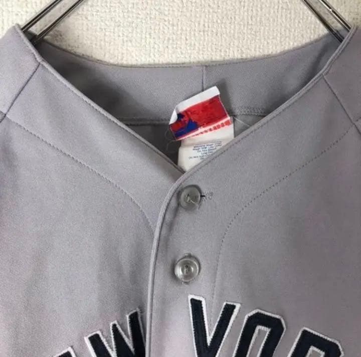 USA製 ニューヨークヤンキース MLB ベースボールシャツ ゲームシャツ.