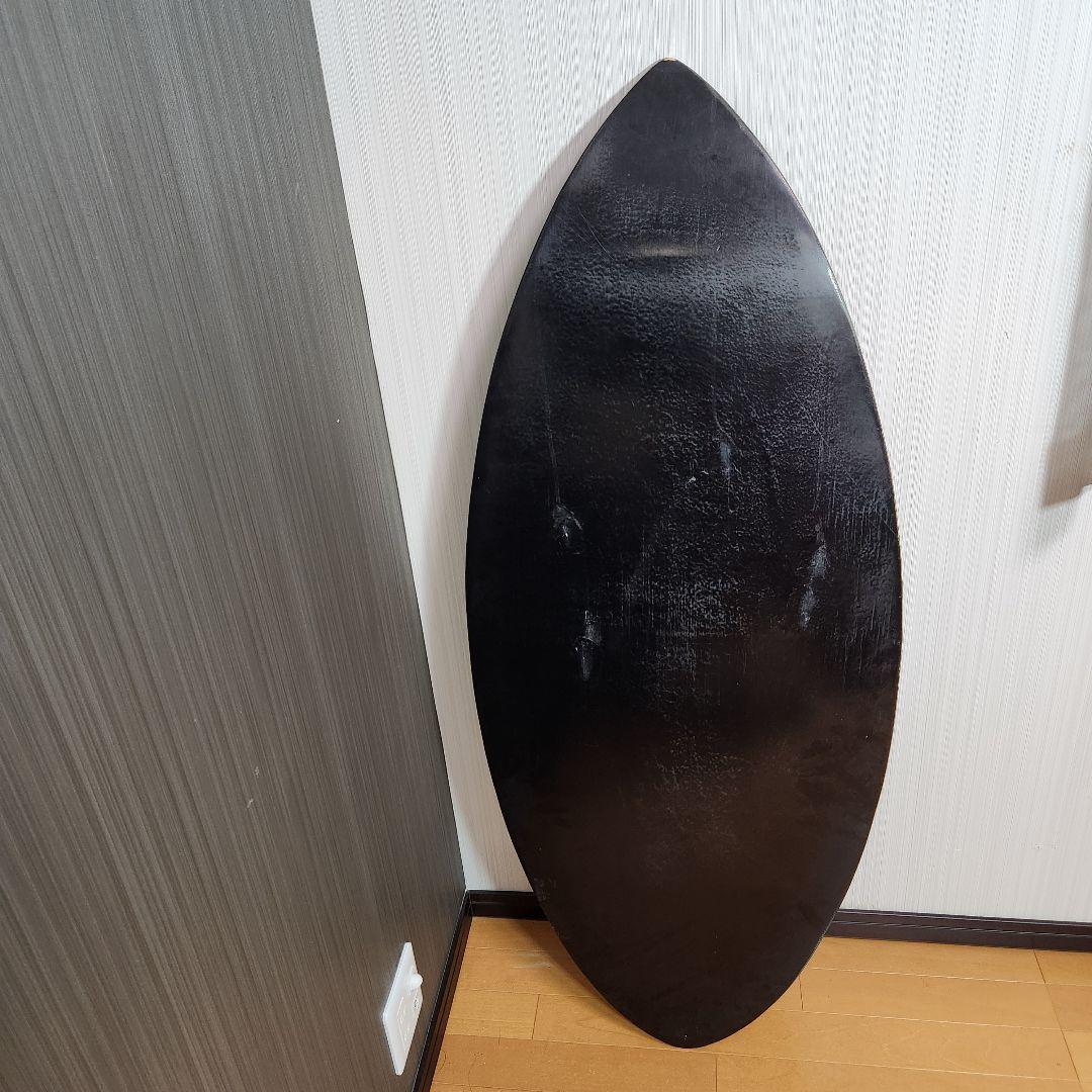 【オールブラック】スキムボード　木製 132cm × 52cm