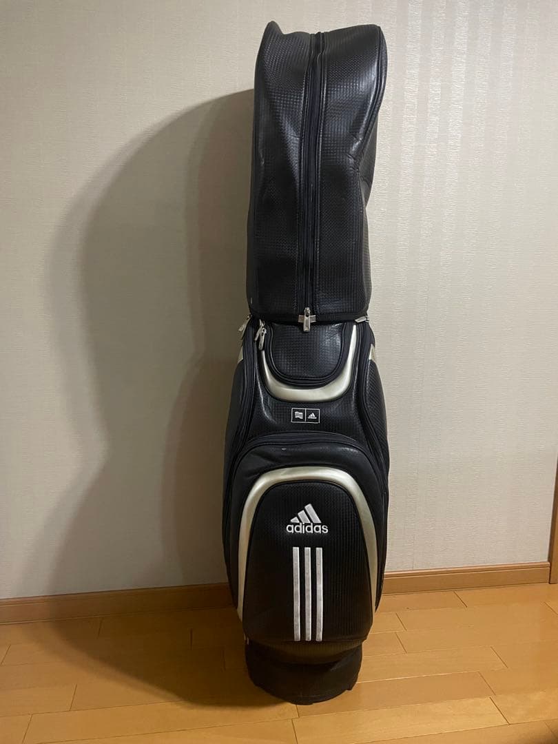 adidas キャディバッグ 黒/金