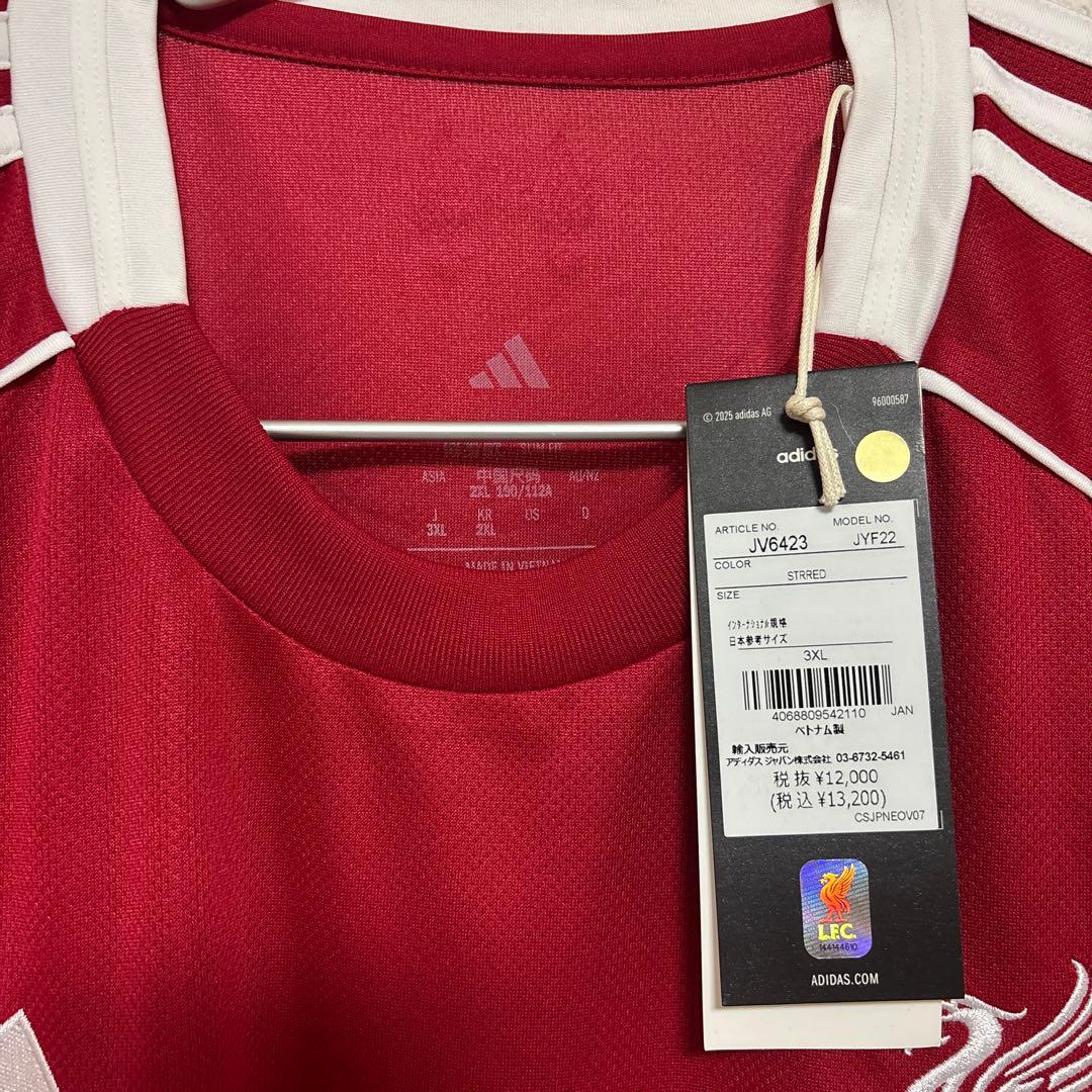 【未使用・国内正規品】adidas リヴァプール　25/26 ユニフォーム