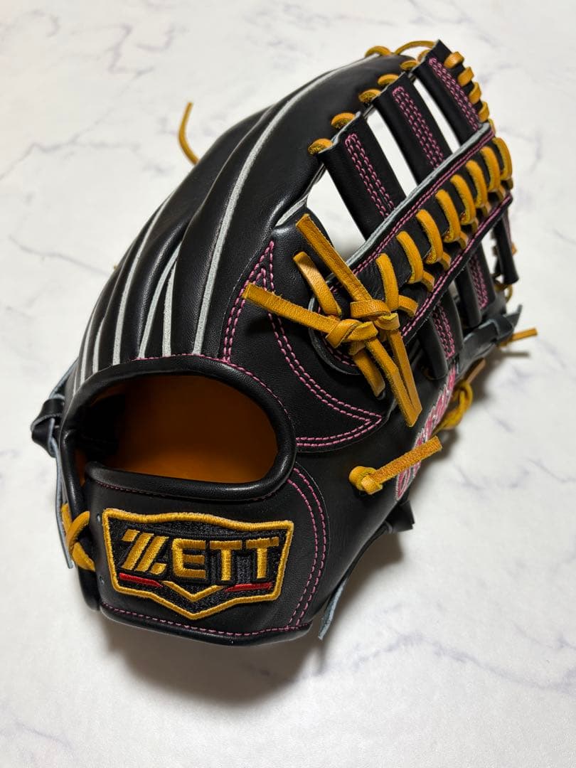 希少日本製 ZETT プロステイタス 外野 軟式 オーダー