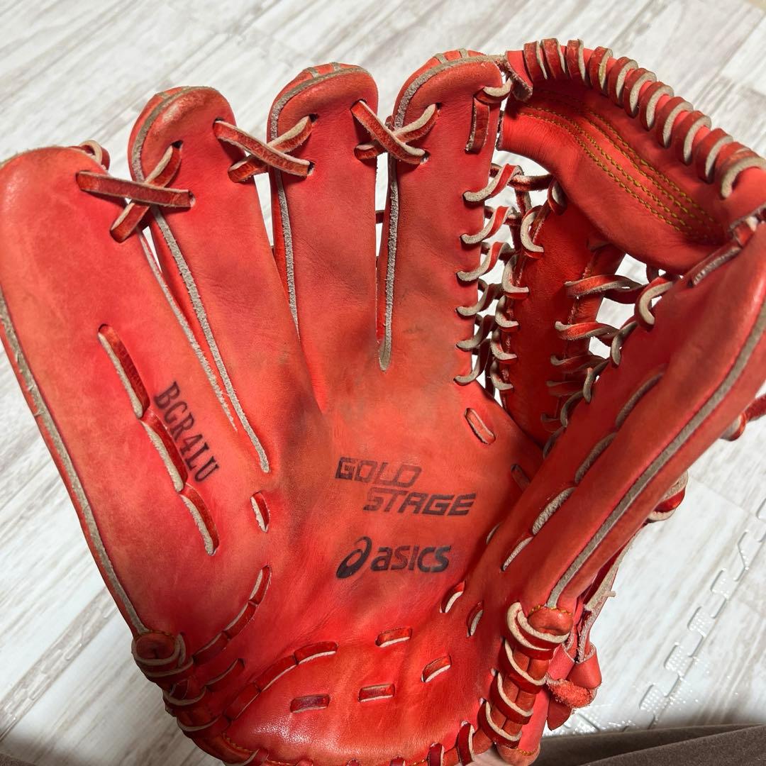 アシックス 限定　ゴールドステージ スピードテック 外野用 軟式グローブ　野球