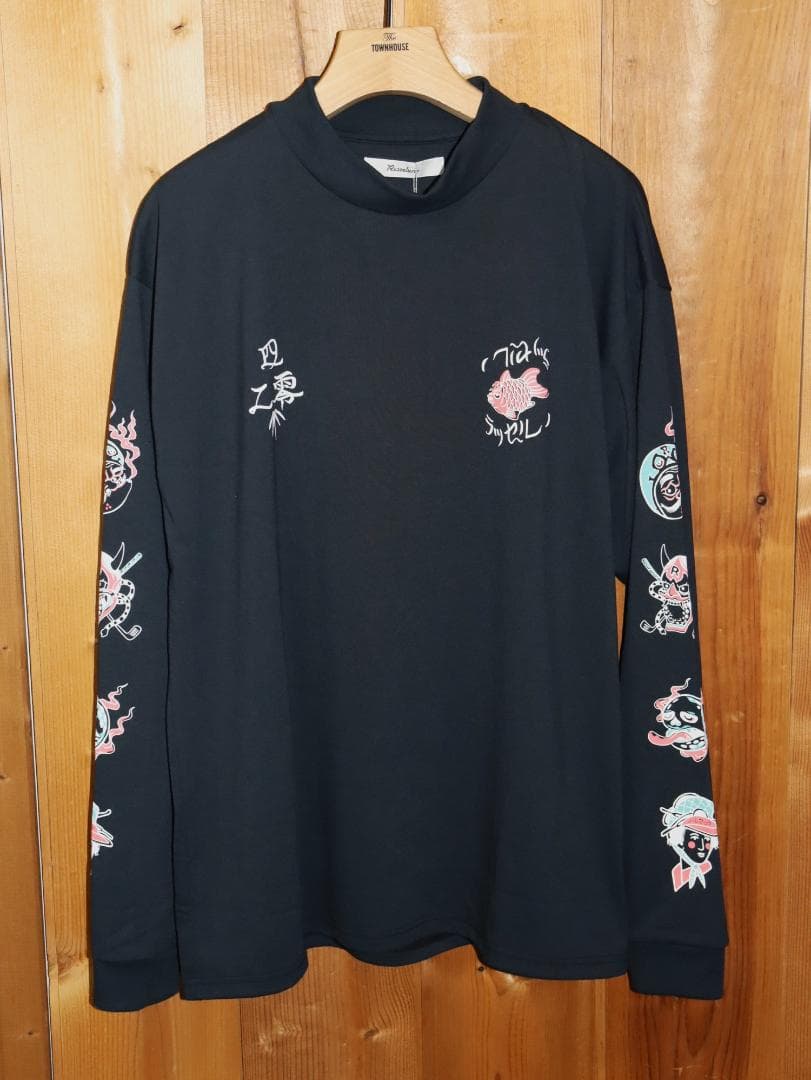 新品 ラッセルノ LOOSE FIT ハイネック 長袖シャツ (6/XL) Ⓗ