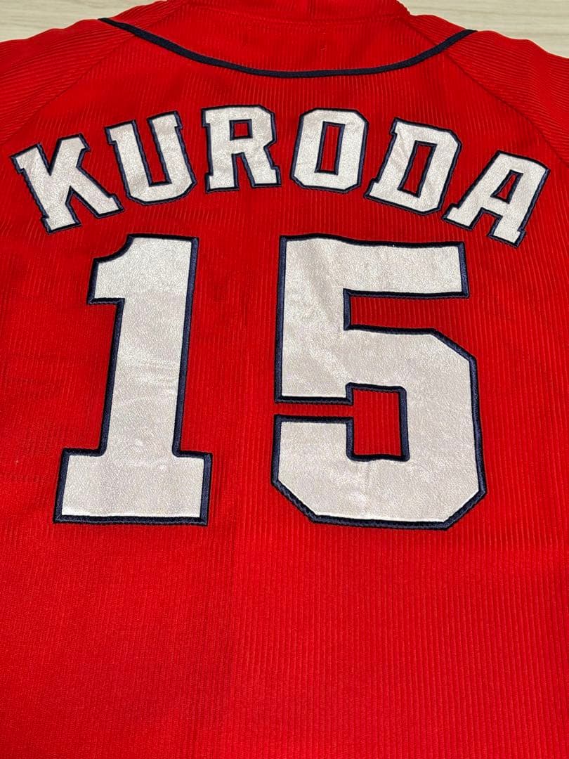 野球 デサント 広島カープ 黒田博樹 ハイクオリティユニフォーム Mサイズ