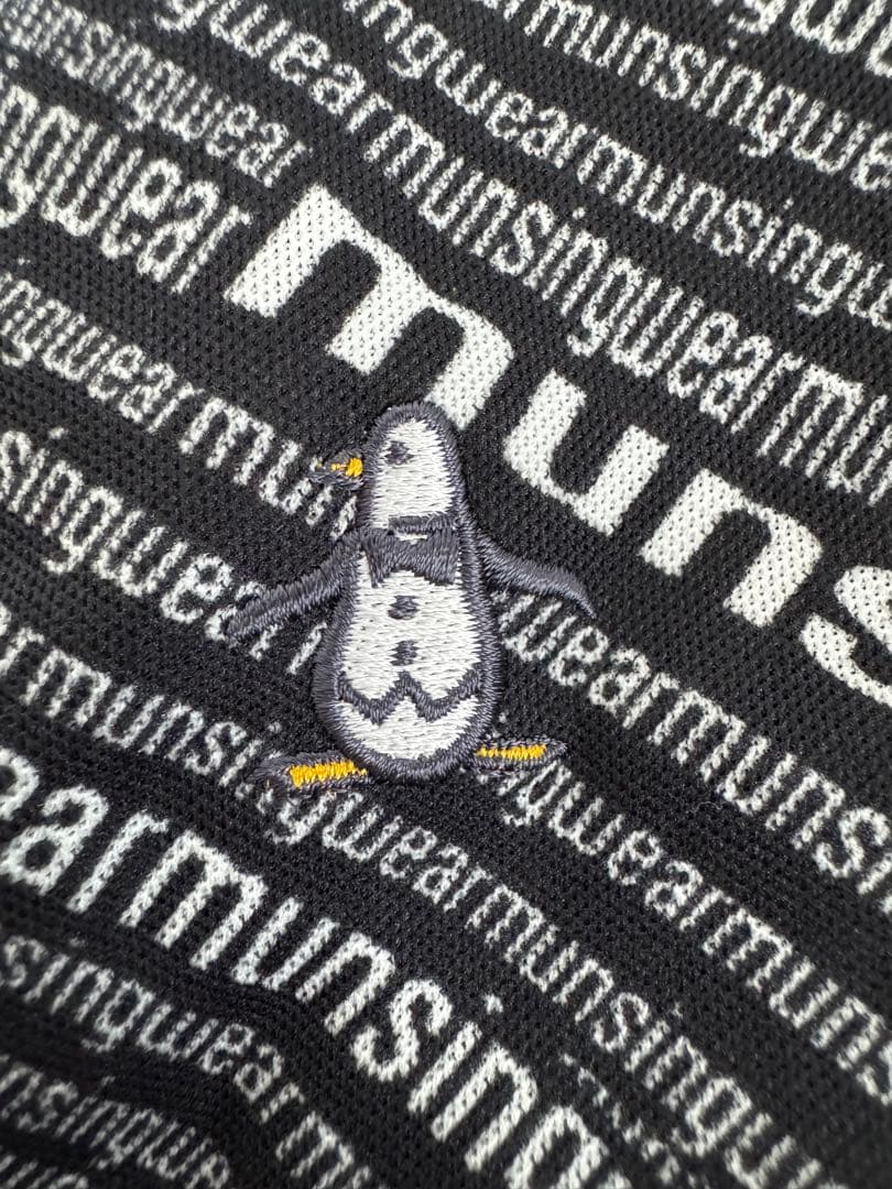 【美品】munsingwear メンズゴルフシャツ 総柄 《3Lサイズ》