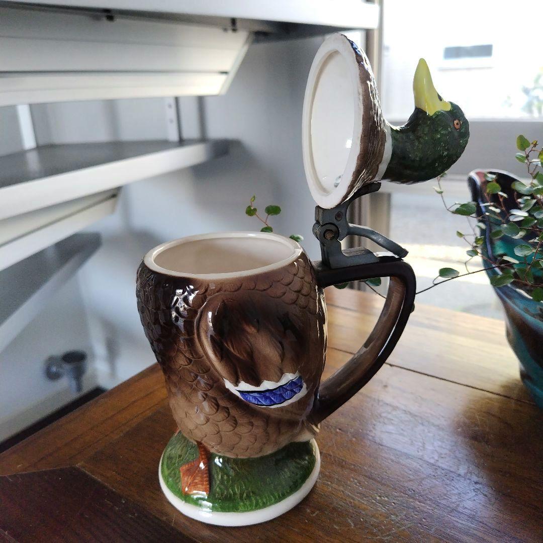 【美品！】Norcrest アヒル デキャンタ ヴィンテージ 陶器 置物 レトロ
