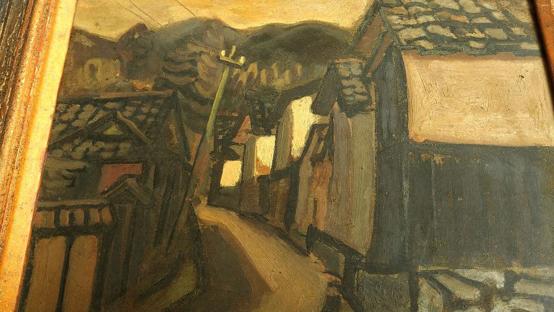 永井武夫 油絵・油彩画『奈良附近』1935年 絵画
