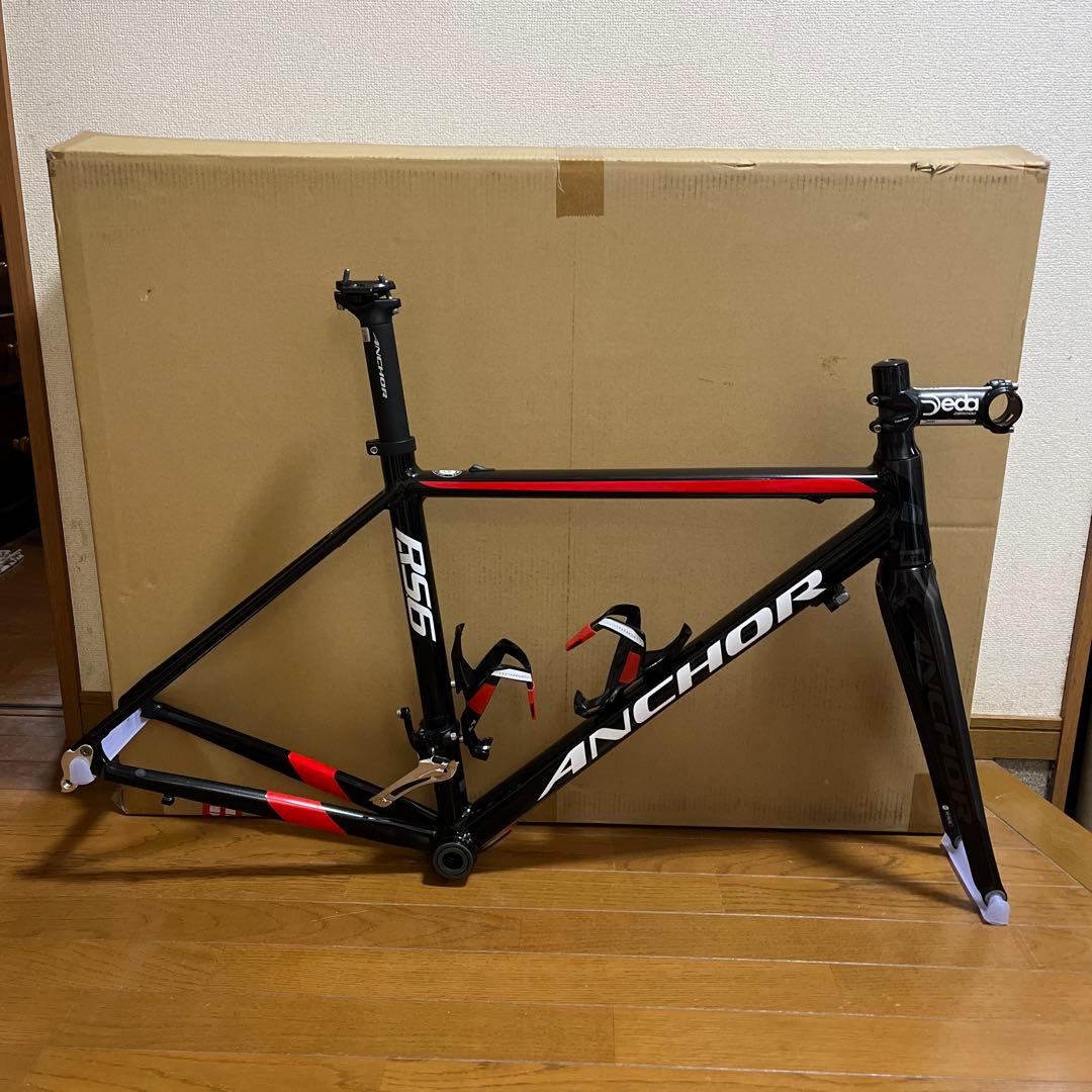 ANCHOR RS6 ロードバイクフレーム ブラック/レッド