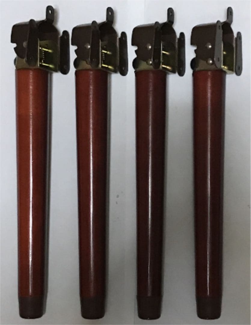一点物　木製脚　小　300mm　半自動式　丸型　4本組　ビス付