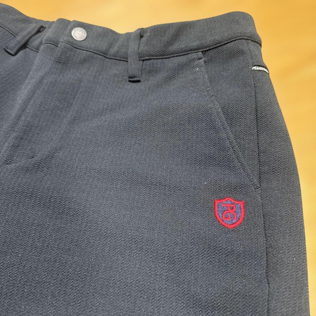 【美品】PGロゴ付きダークネイビーゴルフパンツ