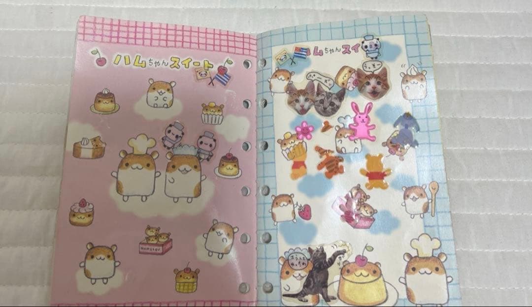 【匿名配送】ガチャはむどっぐ　平成レトロ　平成女児　シール帳　当時品　ハムスター