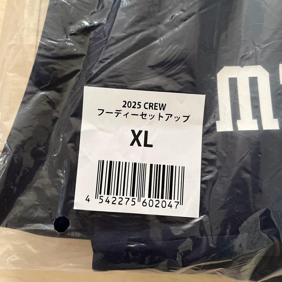 東京ヤクルトスワローズ　2025 CREW フーティーセットアップ　XL