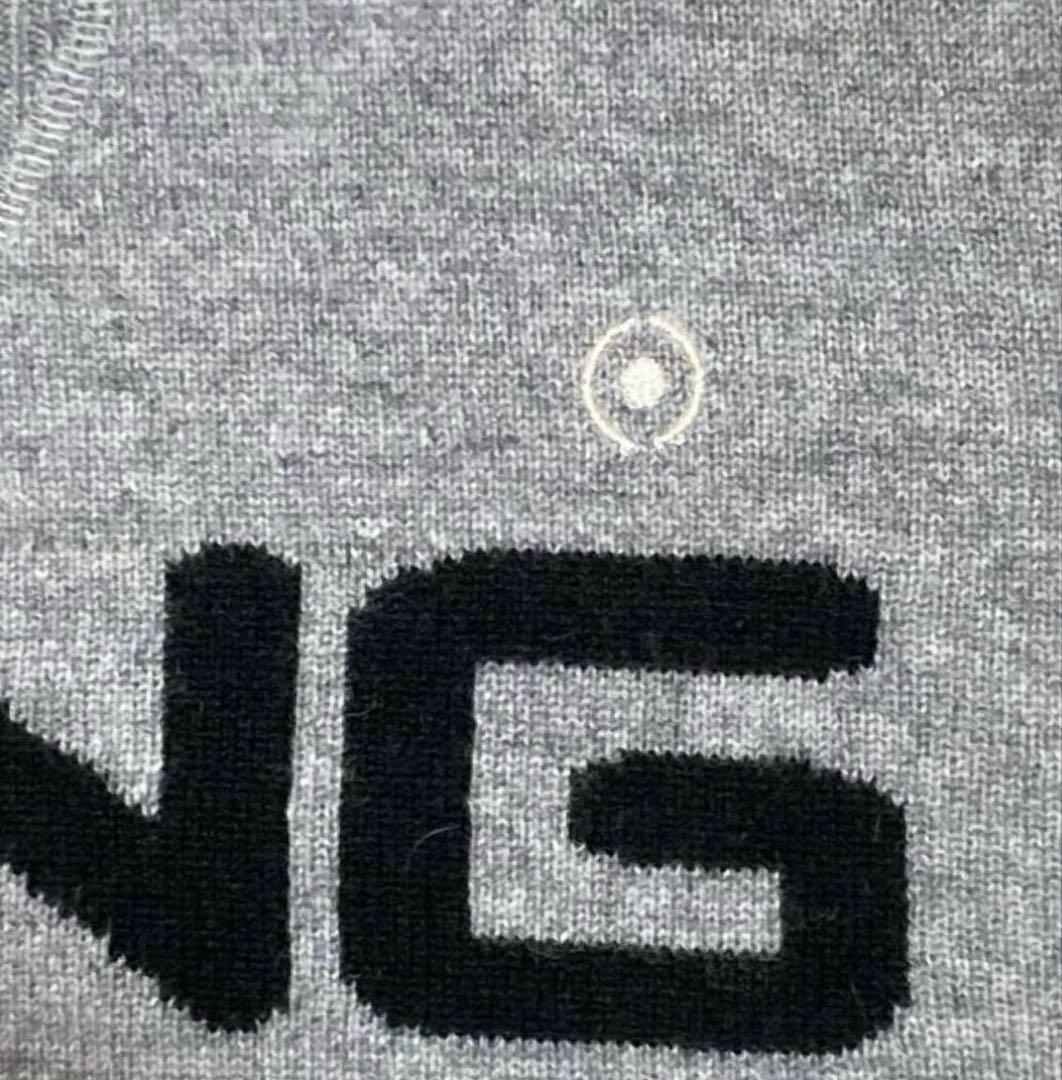 PING カシミヤ100% サイドリブ クルーネックプルオーバー（GRAY／M）