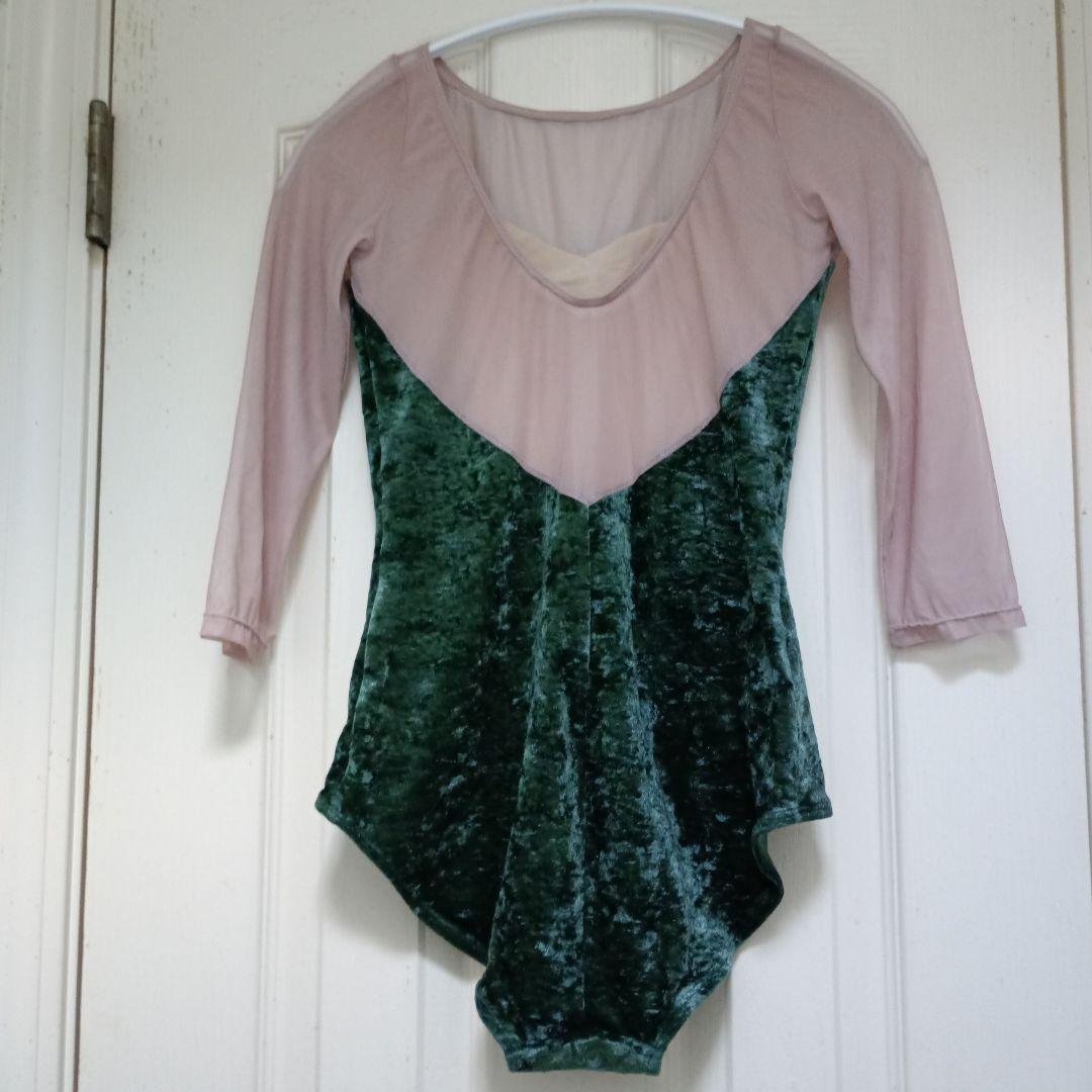 美品　BYPLIE　バイプリエ ベルベット レオタード L