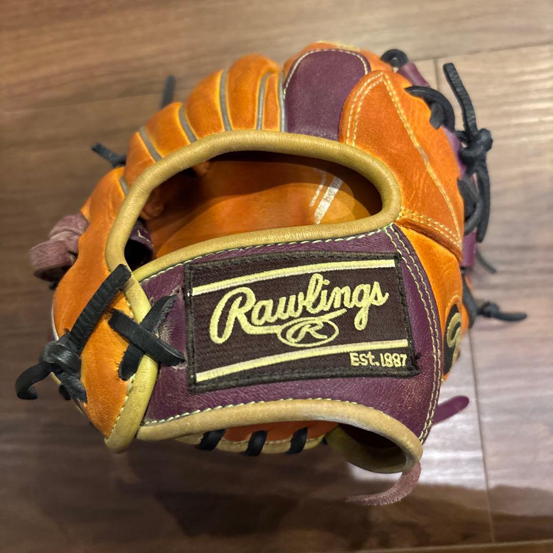 Rawlings 軟式グローブ オレンジ/パープル