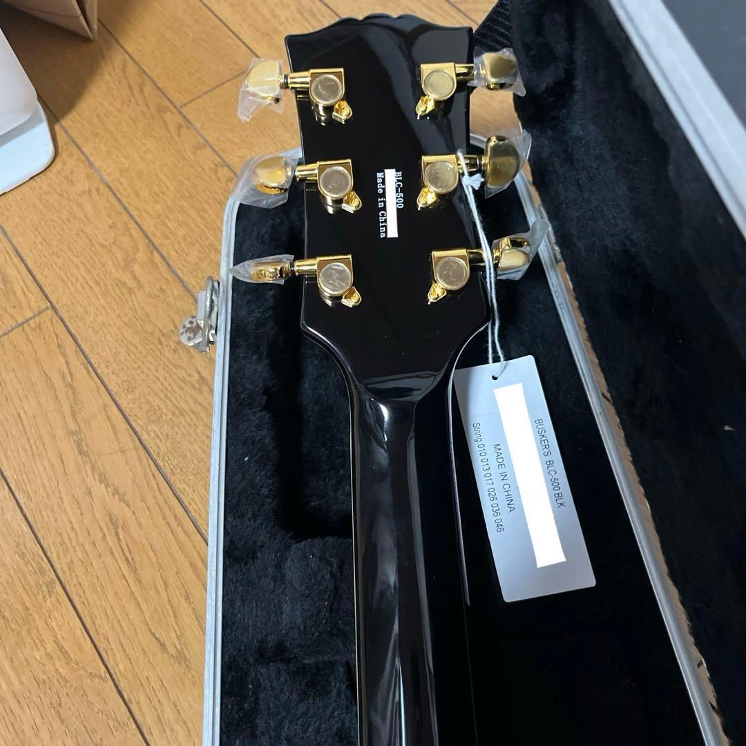 新品　BUSKER'S レスポールカスタム　ブラックビューティ BLC−500
