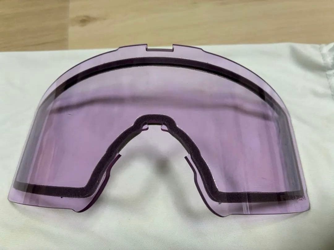 Oakley ラインマイナー　M スキーゴーグル レッド クリアレンズ付き
