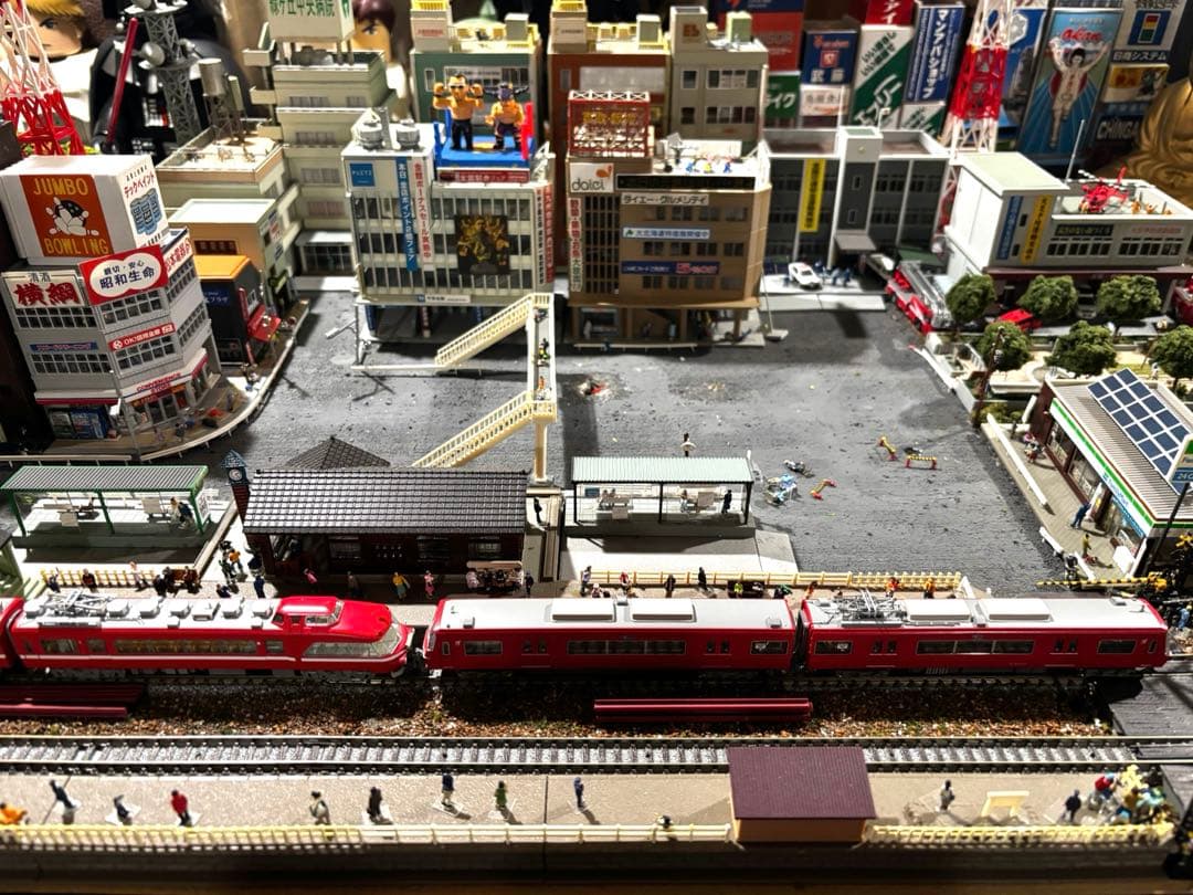 引取り限定　約120x60x20cm 鉄道模型　Nゲージ　複線ジオラマ 岐阜城