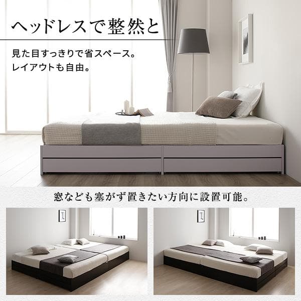 ベッド  ホワイト ダブル ボンネルコイルマットレス付きds-2333076