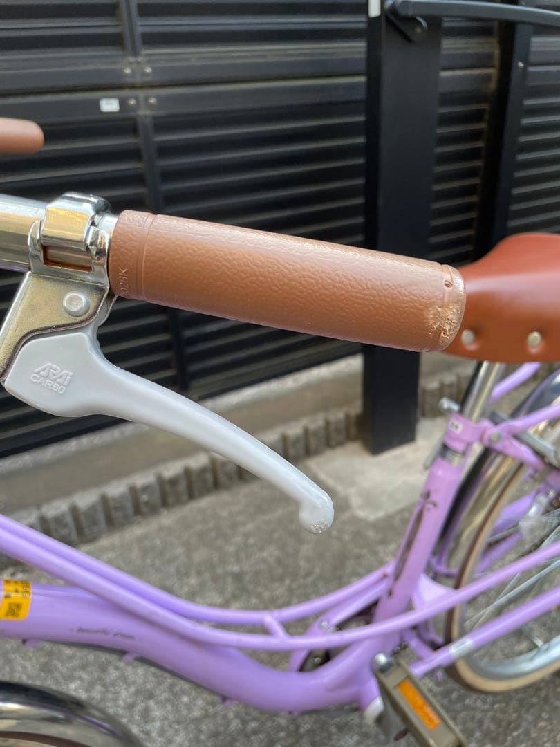 【引取限定】あさひフェリーク Jr. 24インチ 変速なし子供用自転車パープル