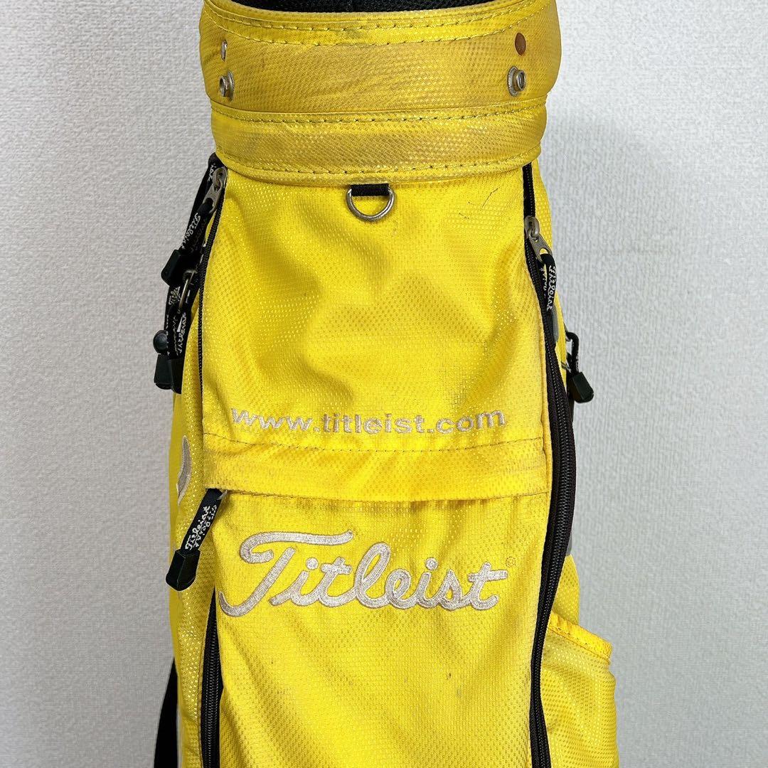 希少 タイトリスト キャディバッグイエローカート9型6分割 Titleistレア