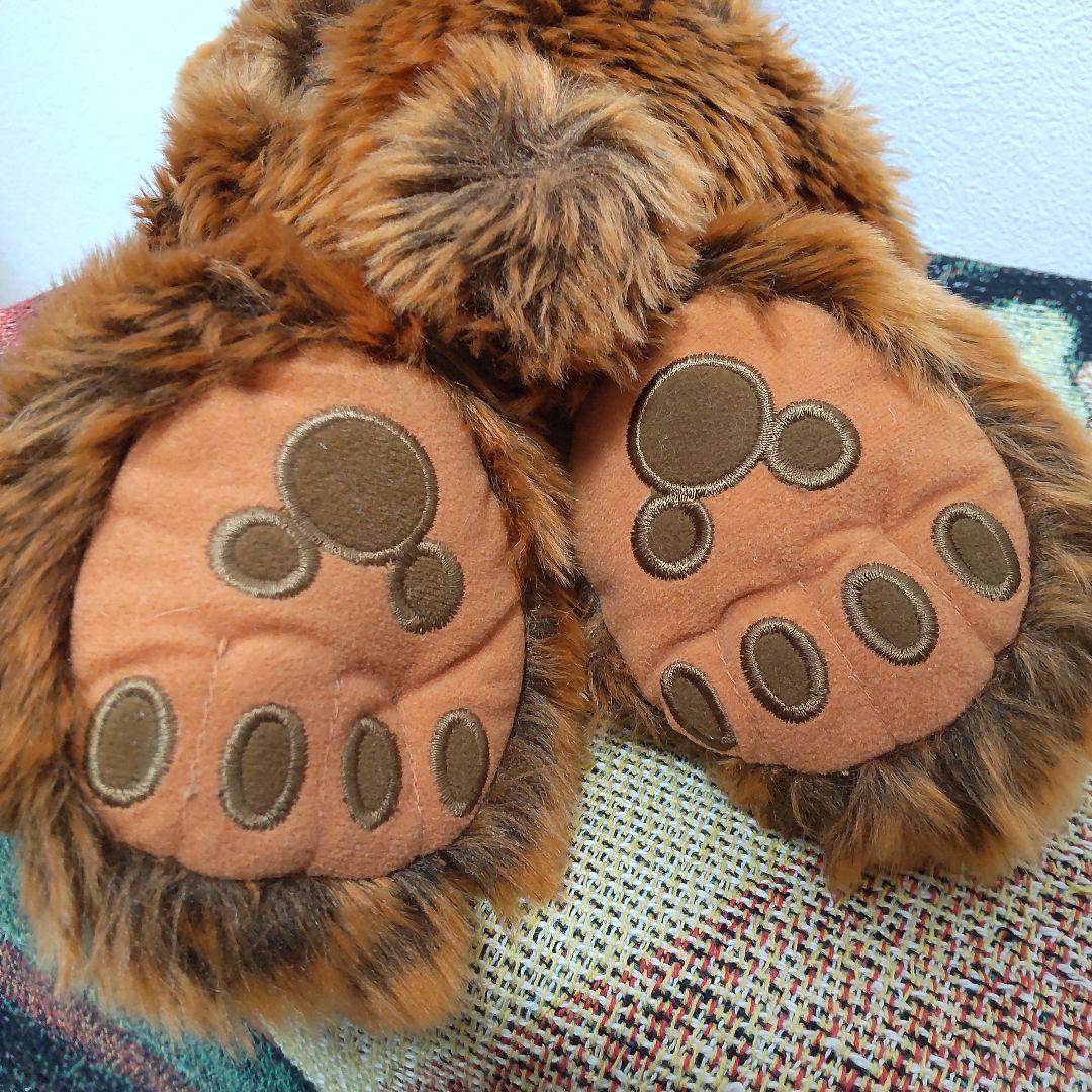 ディズニーベア　寝転び　寝そべり　ダッフィー　WDW　ブラウン　ぬいぐるみ　長毛