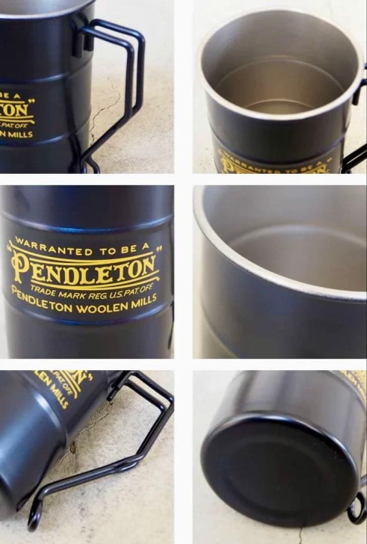 バーベキュー・調理用品 PENDLETON YK103 Mini Drum Mug Brack/Navy