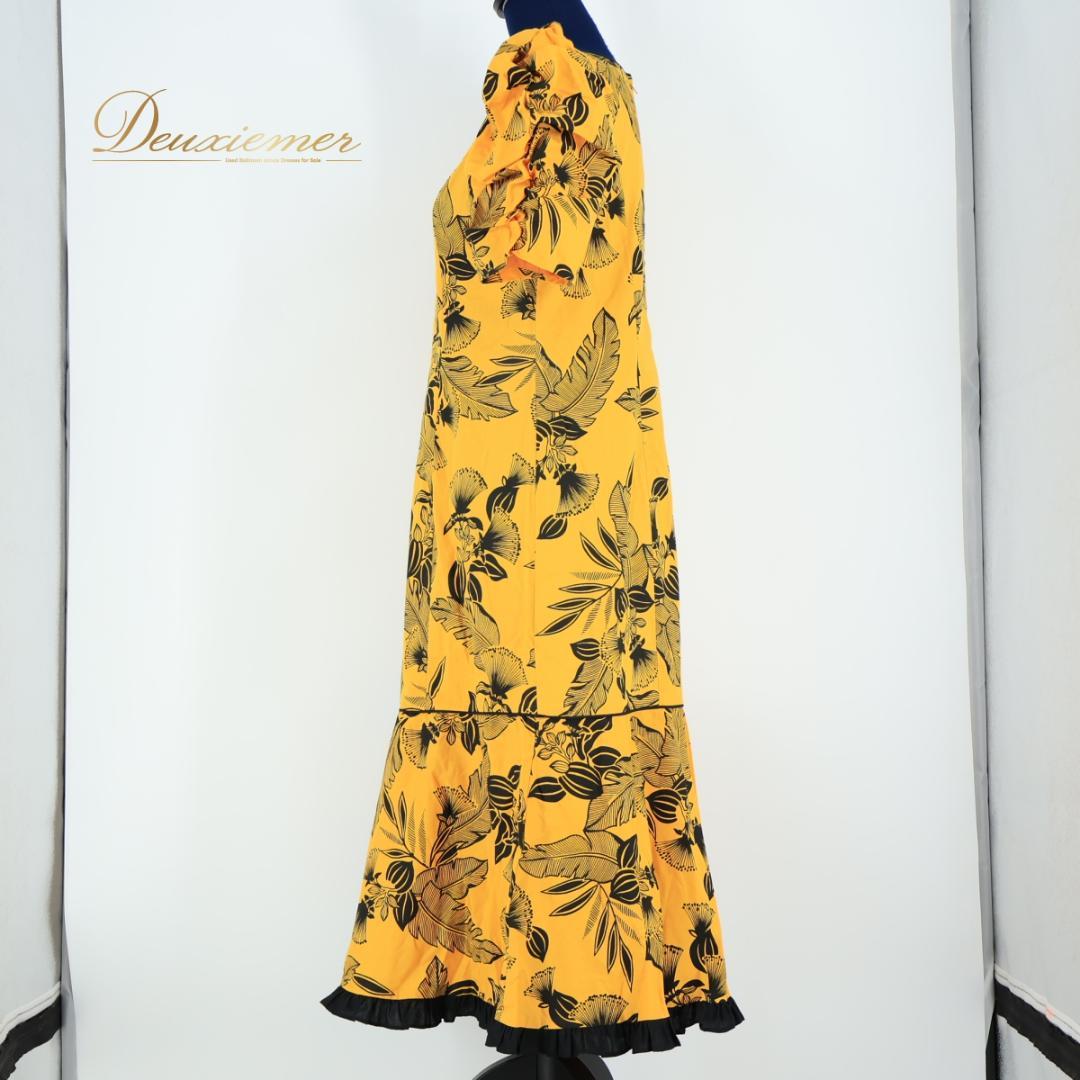【美品 フラダンス衣装】イエロー T&L MUUMUU FACTORY ドレス