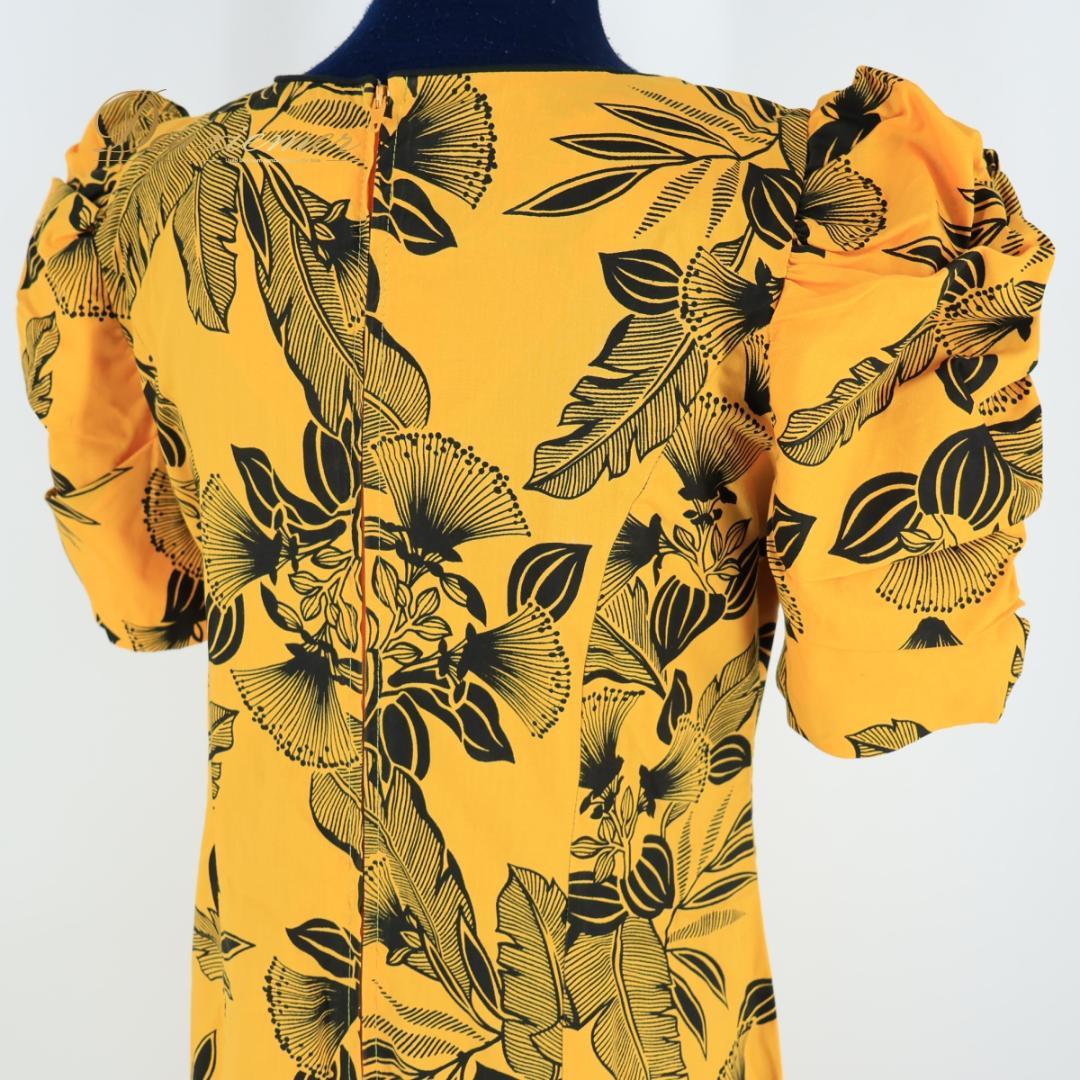 【美品 フラダンス衣装】イエロー T&L MUUMUU FACTORY ドレス