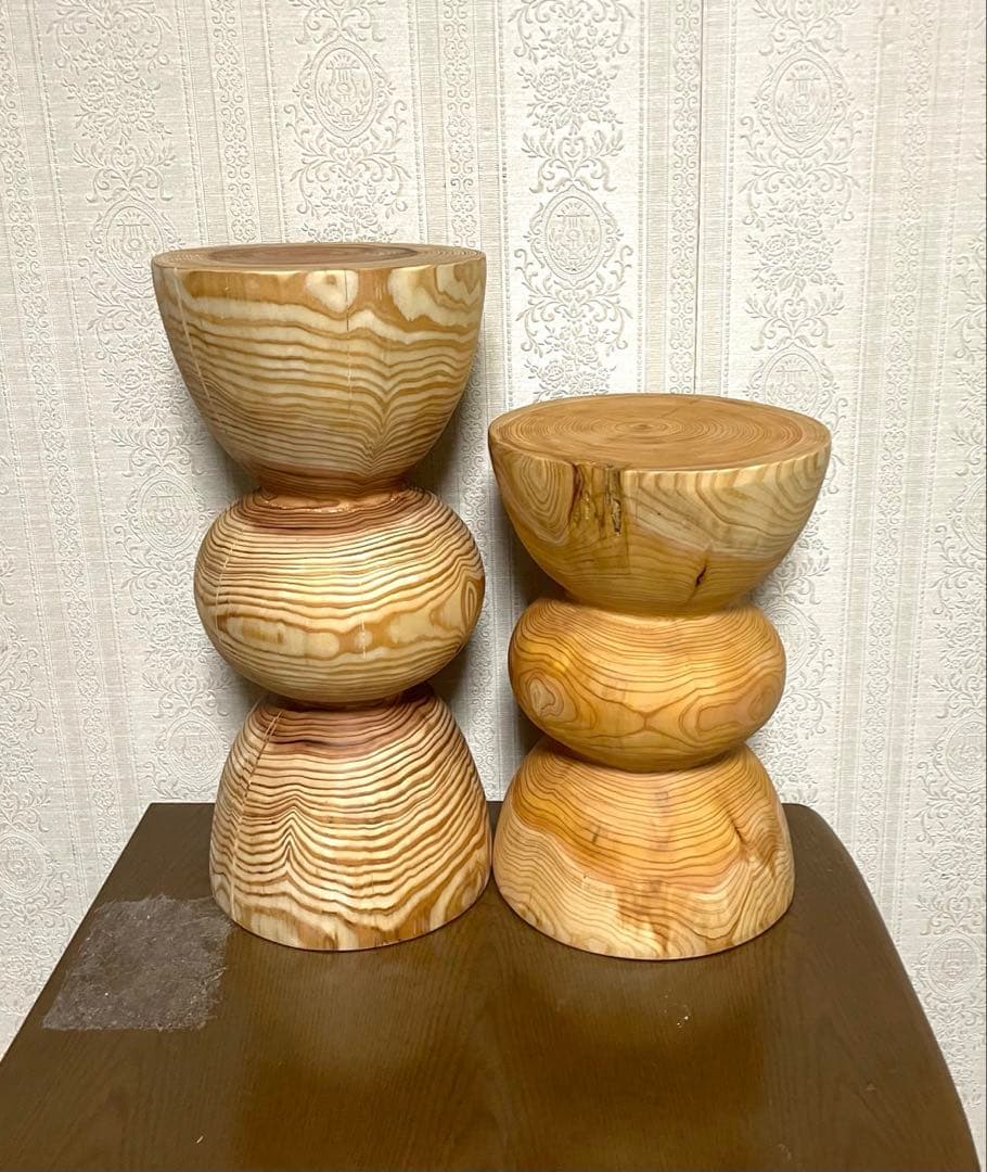 (あめ様確認用) 丸太　花瓶台 フラワースタンド