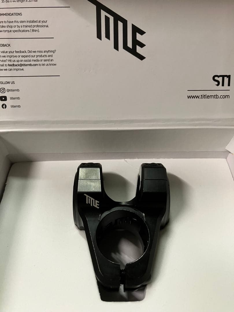 TITLE MTB ST1 ステム 31.8クランプ 突き出し31mm ブラック