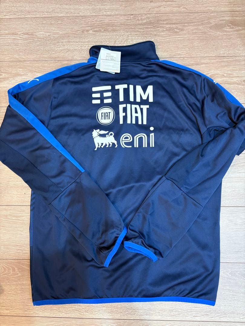 イタリア代表　支給品　ハーフジップトレーニングトップ　Lサイズ