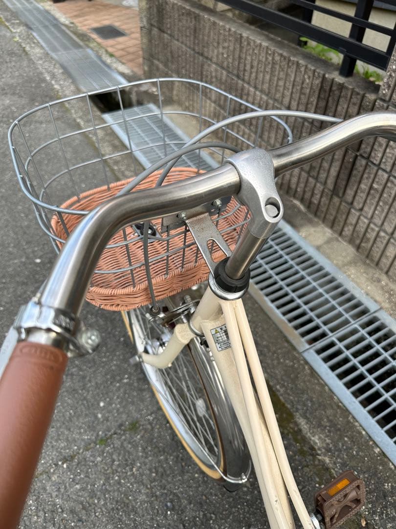 キッズ・ジュニア用 24インチ 自転車　アンティークホワイト