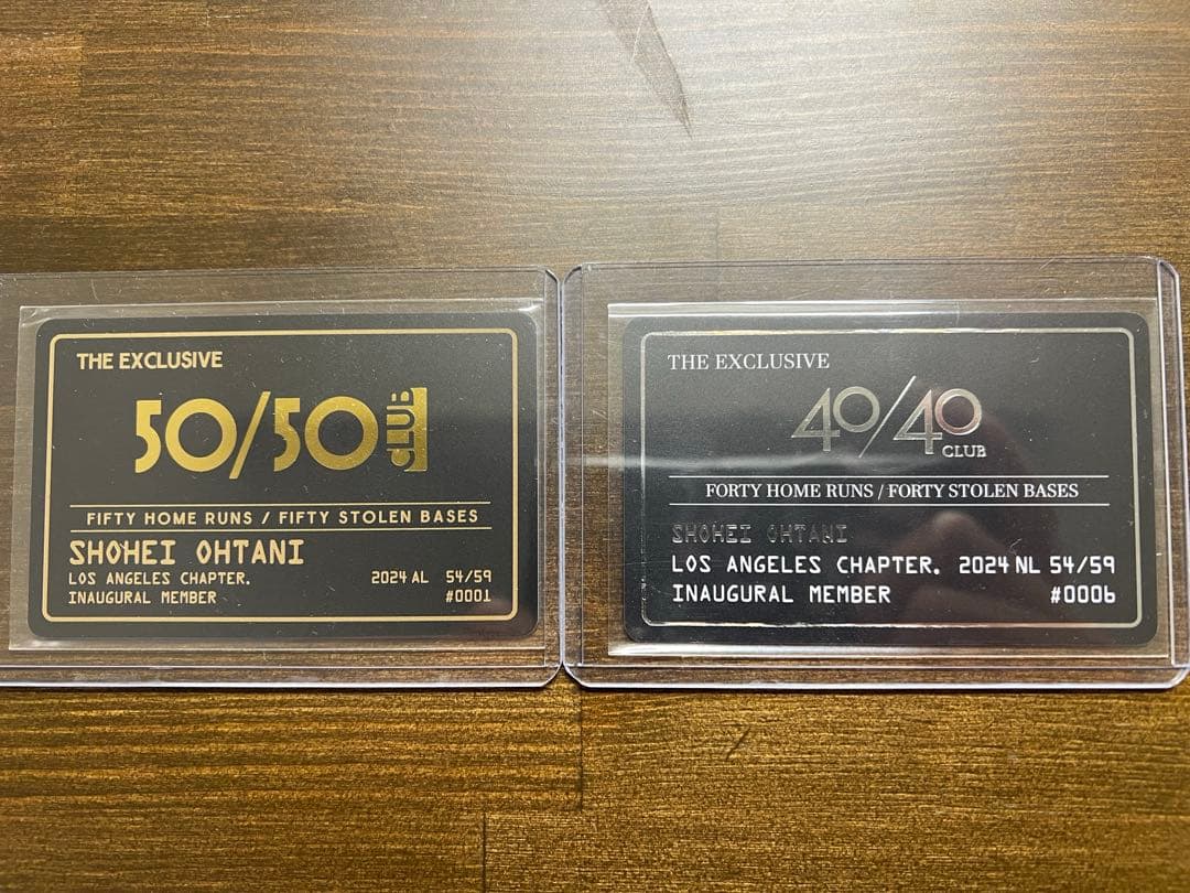【超希少・非売品】大谷翔平 2024年歴史的快挙記念カード 5種セット