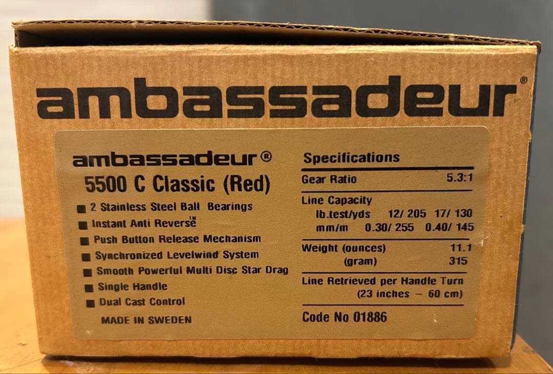 ABU Ambassadeur 5500C ベイトリール　ハネダクラフト