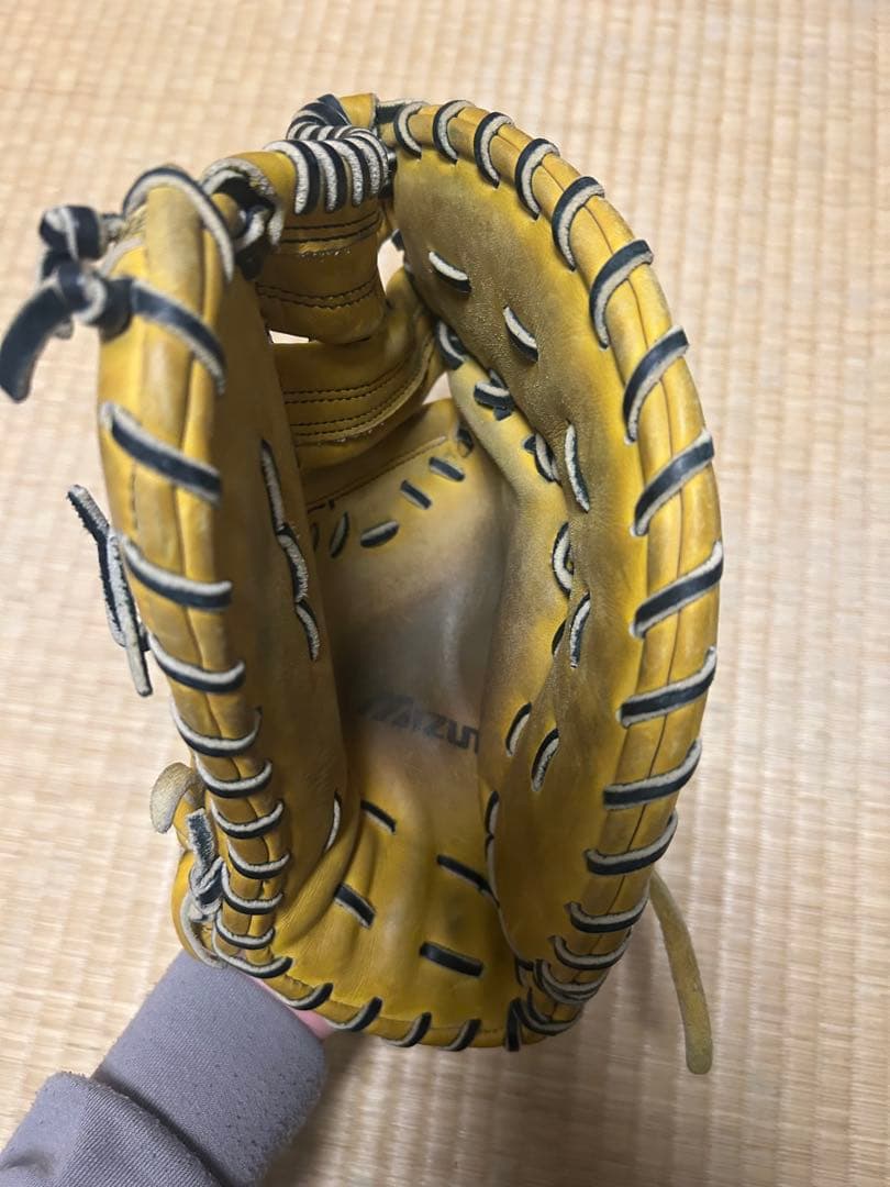 ミズノ 硬式用ファーストミット イエロー
