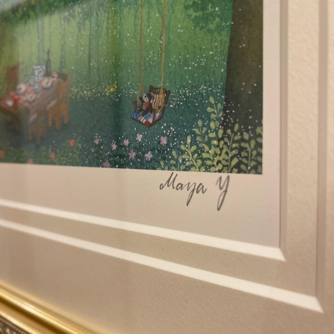 横山真弥 版画（アーカイバル） 3びきのくまさん…ある日のお客さま 7808