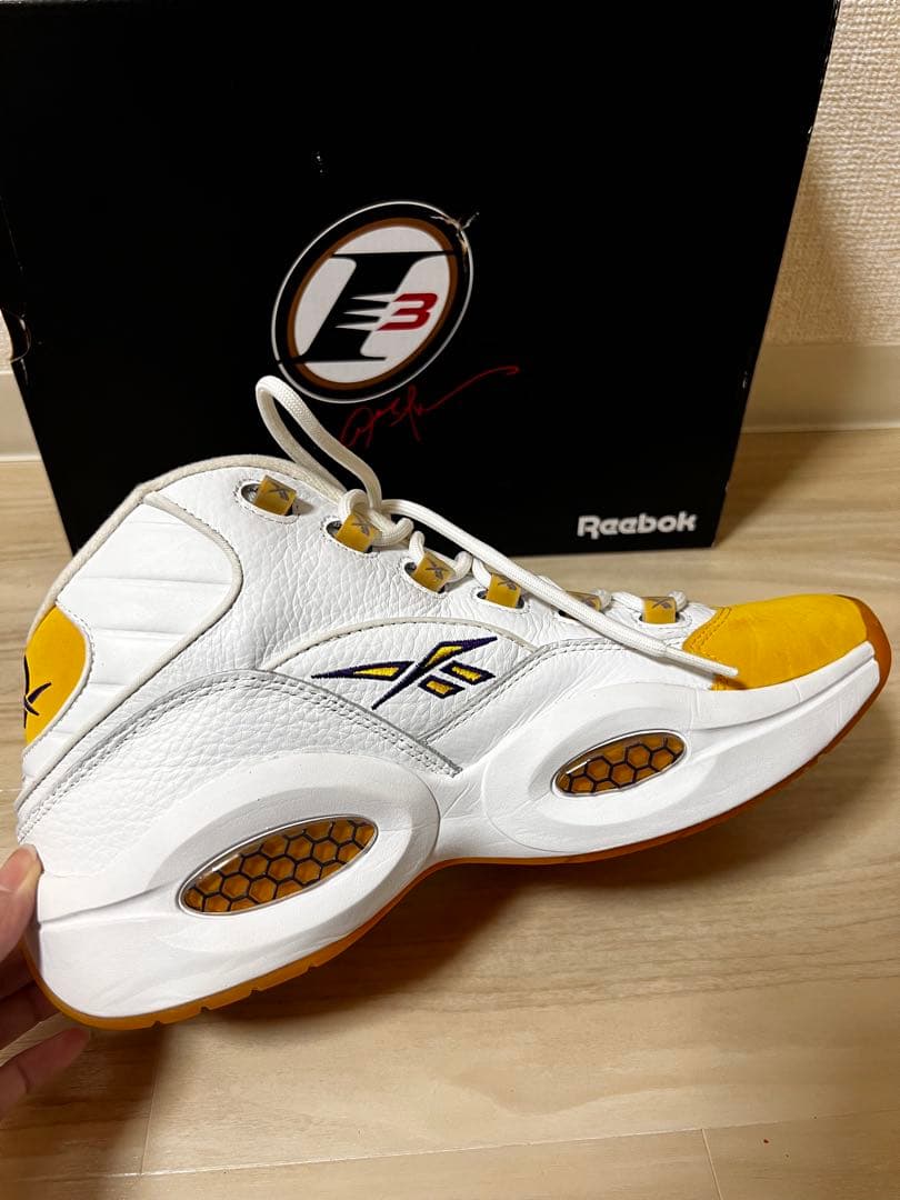 【美品】Reebok Question Mid 28cm コービー レイカーズ