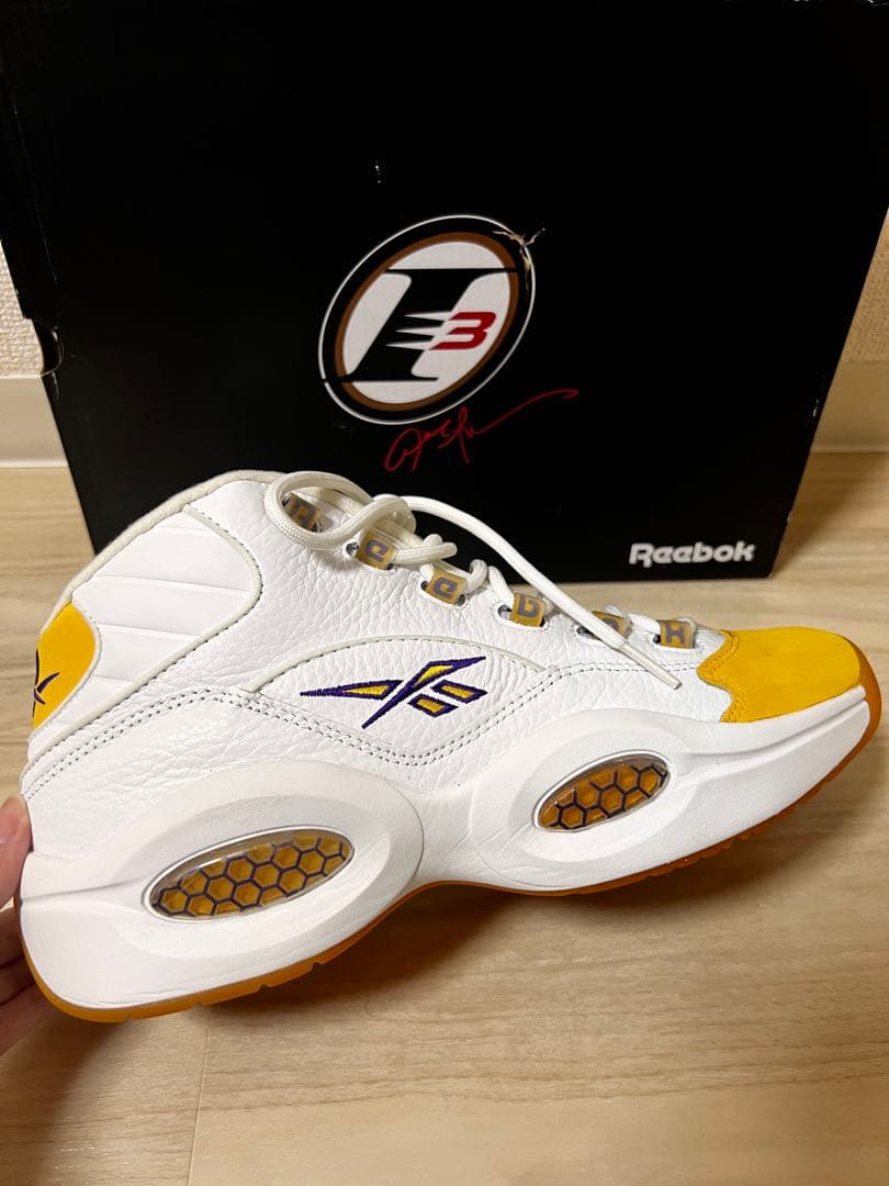 【美品】Reebok Question Mid 28cm コービー レイカーズ