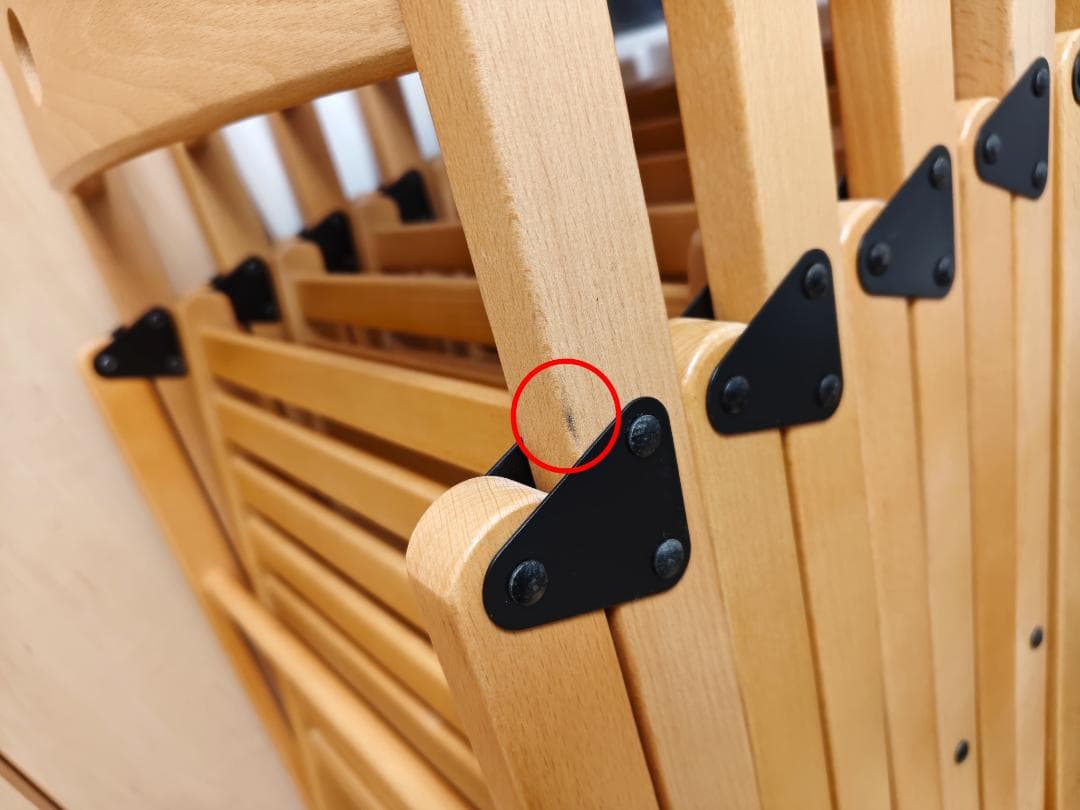 【中古】 IKEA TERJE FRÖSVI　折りたたみチェア　2脚セット