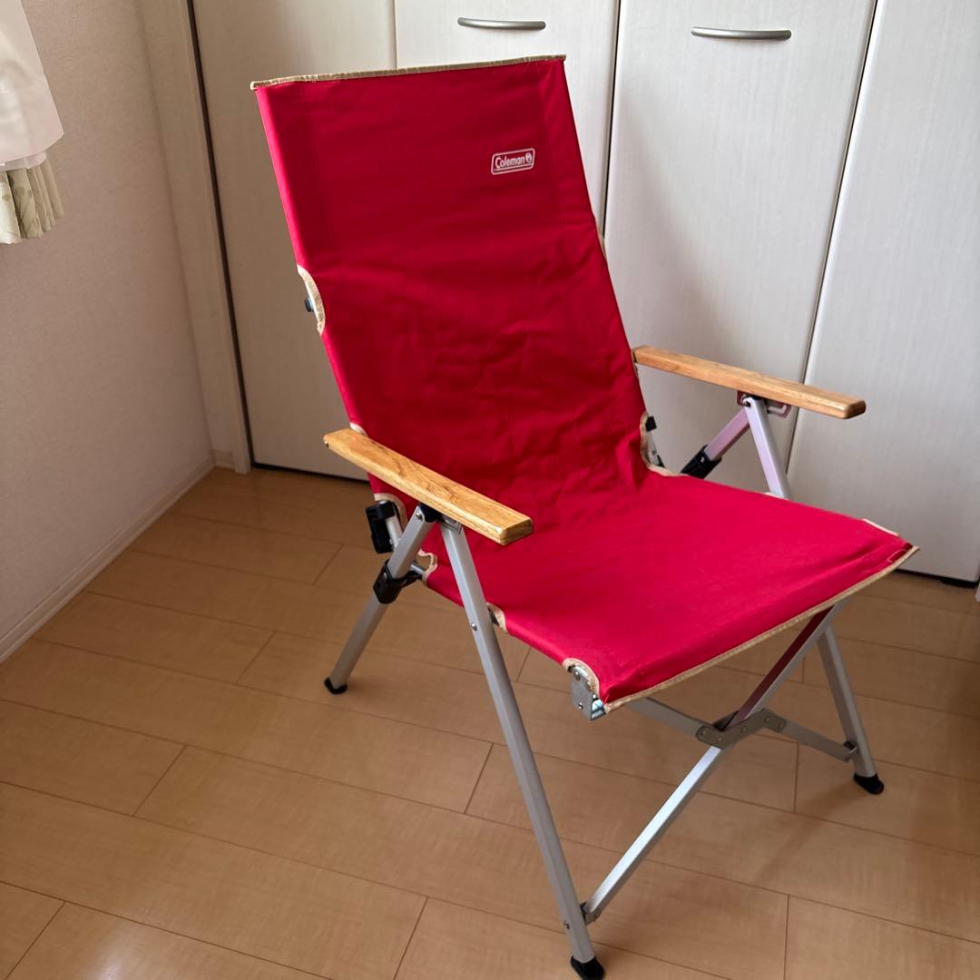 Coleman レイチェア レッド　②