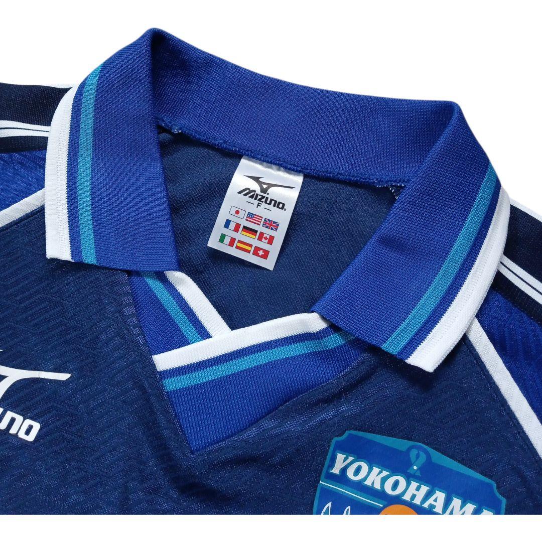 1999年 日本製 横浜FC ミズノ アウェイ サッカーシャツ フリーサイズ