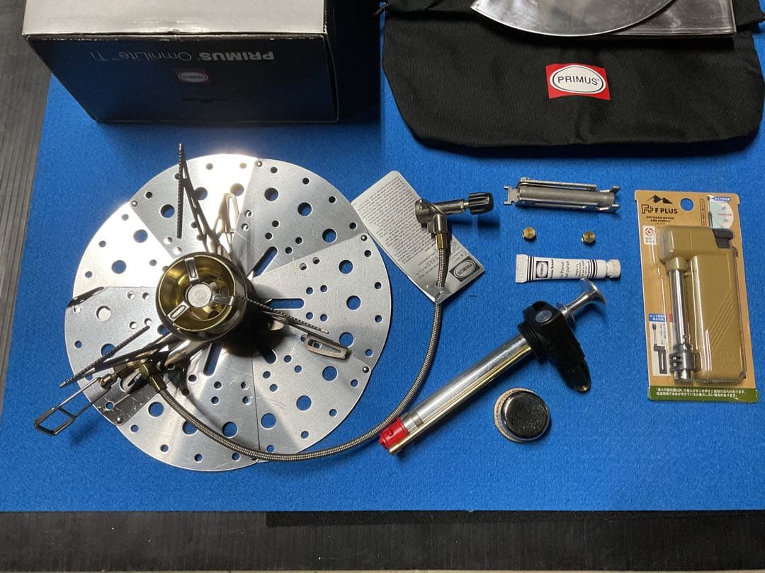 PRIMUS OMNI ライトTI 動作良好超美品・サイレンサーor付属品多数付