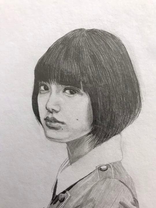 イラストオーダー　似顔絵　鉛筆画