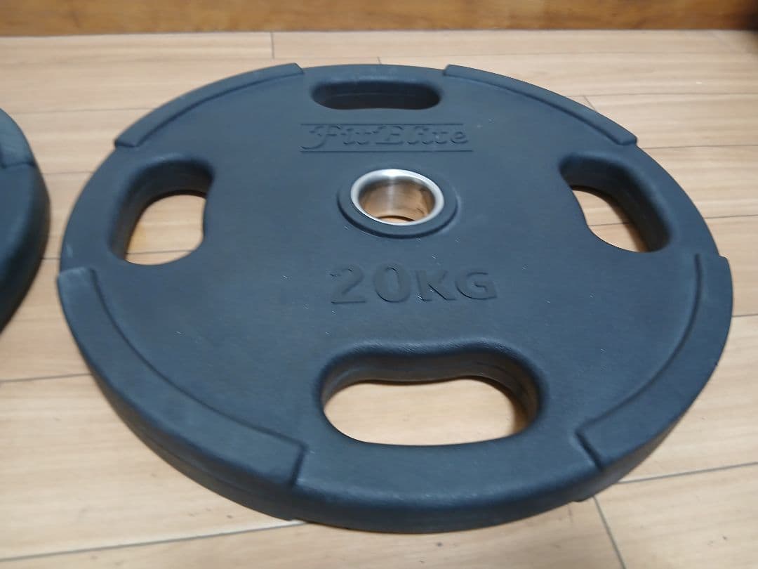 ②オリンピック バーベル プレート 20kg FitEliteフィットエリート