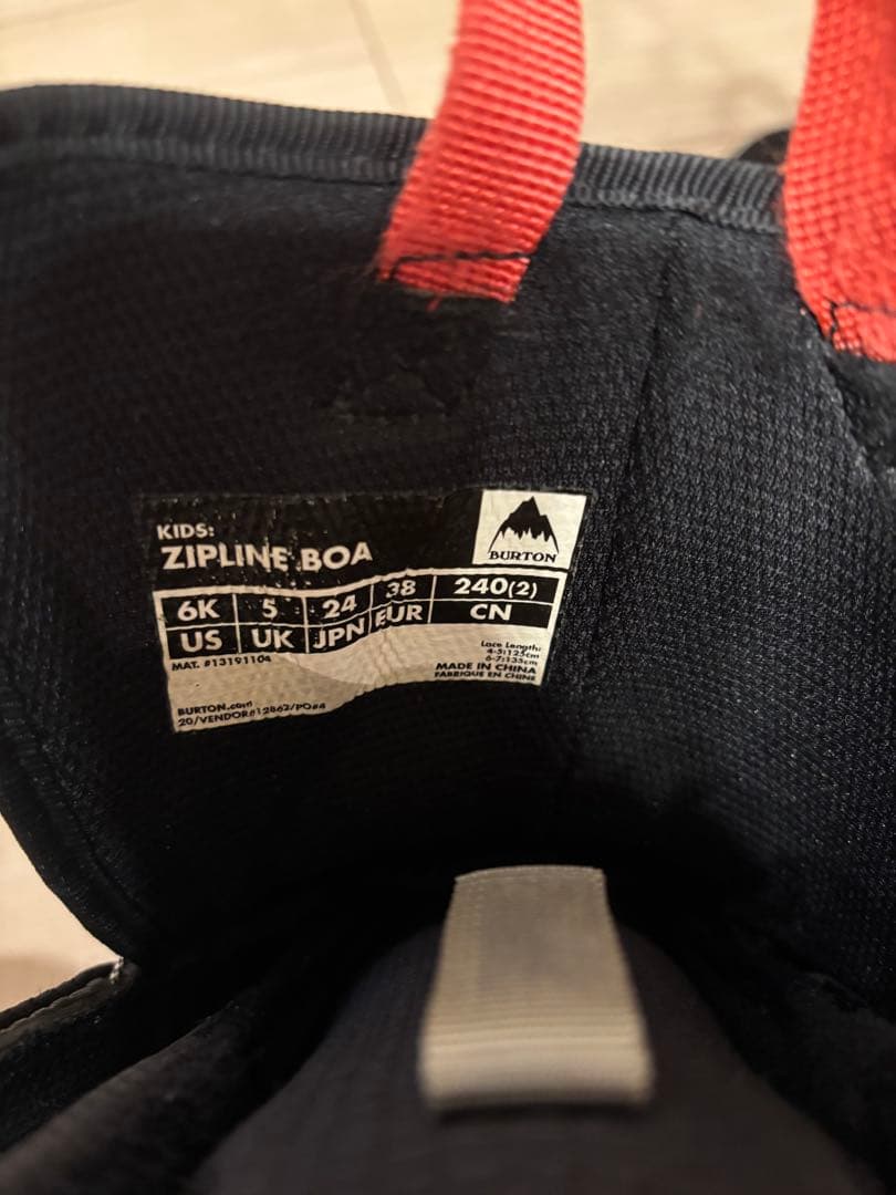 キッズ burton ZIPLINE BOA 6k 24cm 子供用　バートン