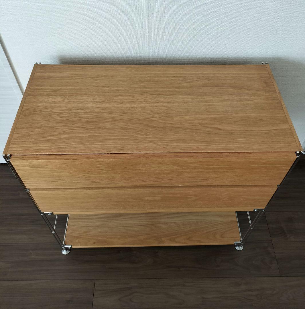 MUJI 無印良品★ステンレスユニットシェルフ 引出し棚 セット