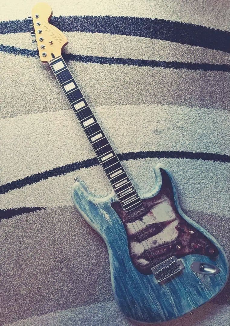 38Guitars ストラトキャスター ST DustBlue レリック 錆加工