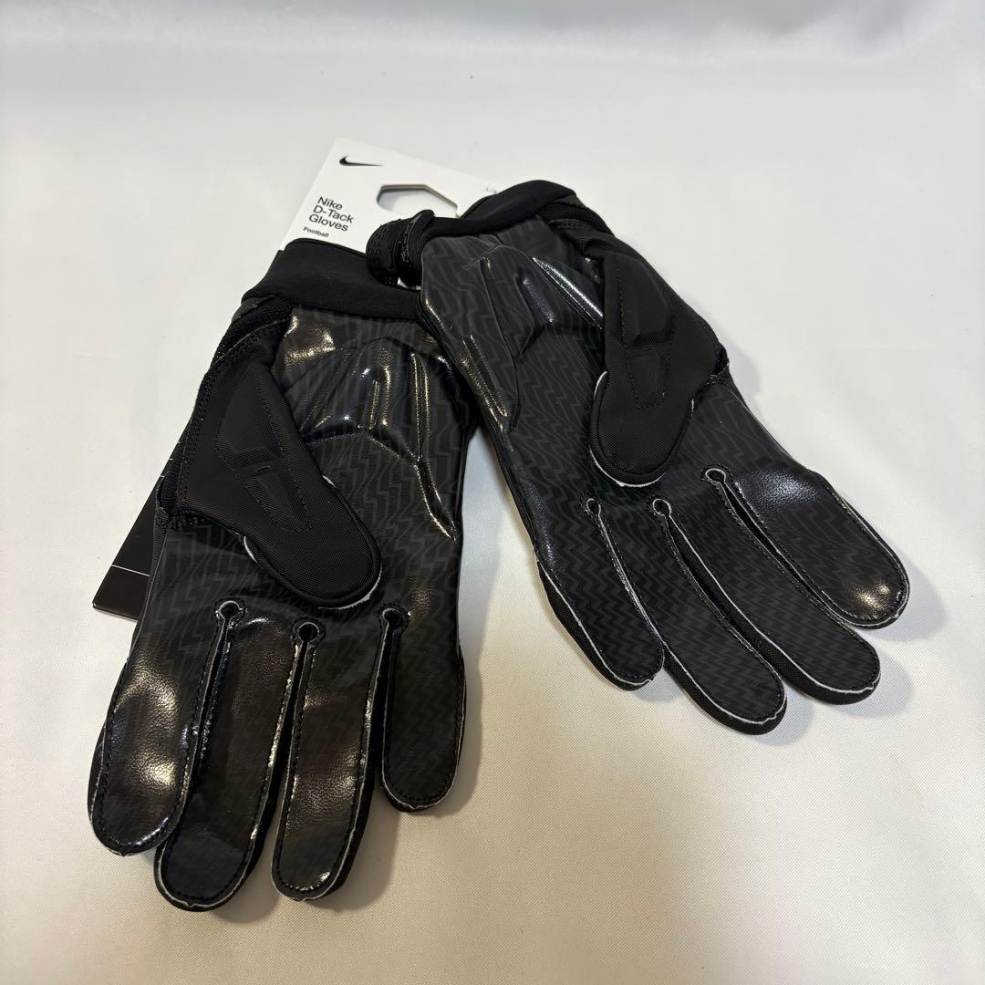 【新品】 アメフト NIKE D Tack 7.0　グローブ Black　L
