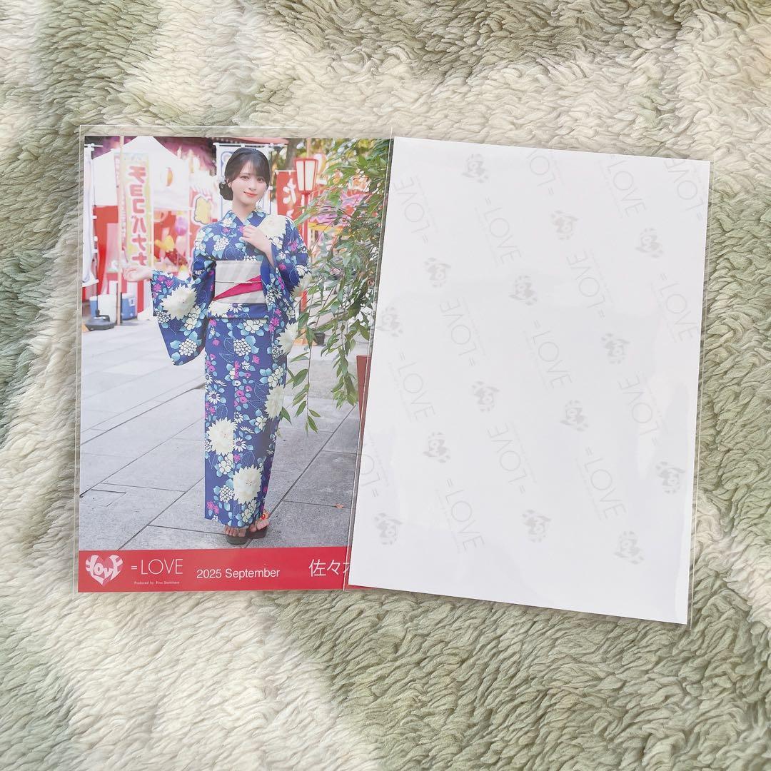 =LOVE イコラブ 佐々木舞香 内緒バナシ 生写真 直筆